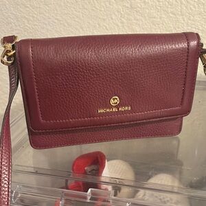 Michael Kors Burgundy Crossbody Bag